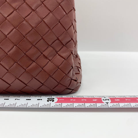 BOTTEGAVENETA INTRECCIATO Roma 2WAY Handbag wine-red WS30538