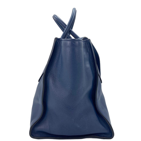 PRADA 2WAY Handbag blue WS30542