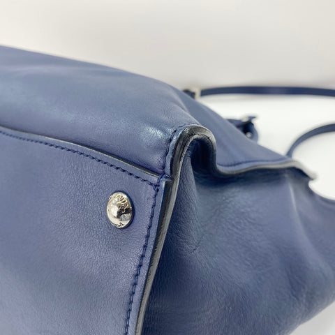 PRADA 2WAY Handbag blue WS30542