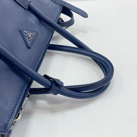 PRADA 2WAY Handbag blue WS30542