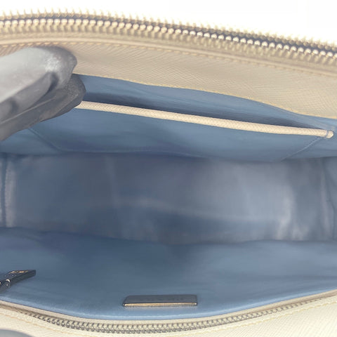 PRADA Saffiano Lux 2WAY Handbag blue WS30544
