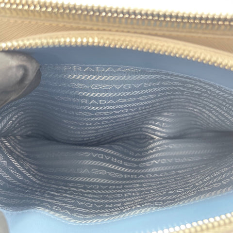PRADA Saffiano Lux 2WAY Handbag blue WS30544