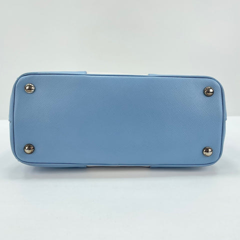 PRADA Saffiano Lux 2WAY Handbag blue WS30544