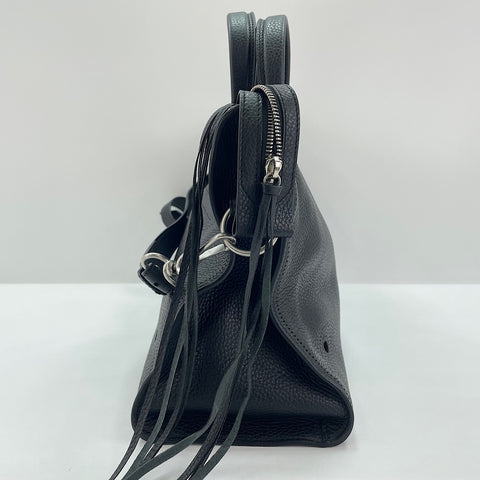 BALENCIAGA Blackout City 2WAY, Fringe Handbag black WS30547