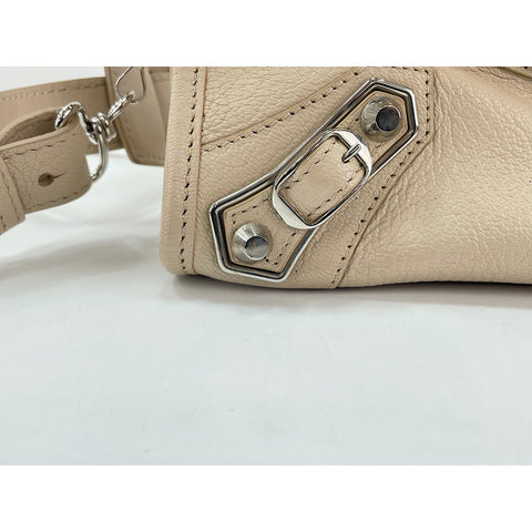BALENCIAGA Mini City 2WAY Handbag beige WS30548