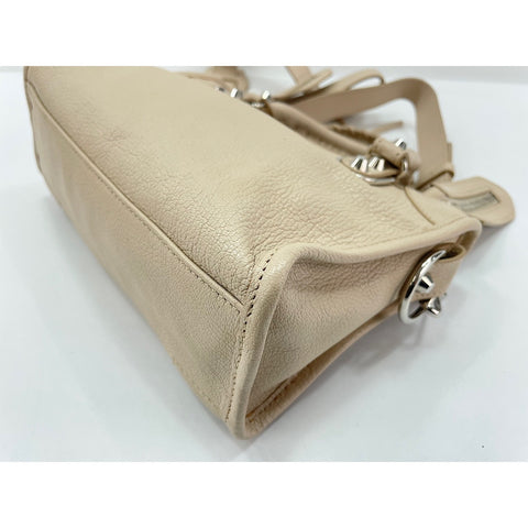 BALENCIAGA Mini City 2WAY Handbag beige WS30548