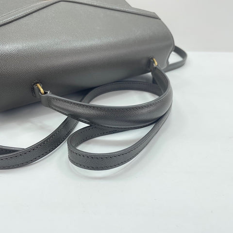 YVES SAINT LAURENT Cassandra 2WAY Handbag gray WS30549