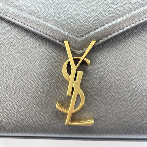 YVES SAINT LAURENT Cassandra 2WAY Handbag gray WS30549