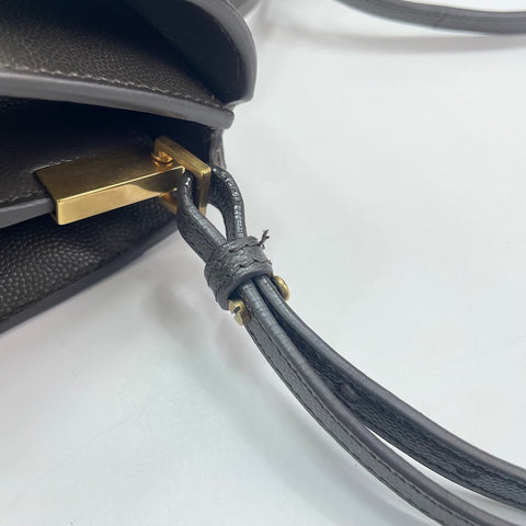 YVES SAINT LAURENT Cassandra 2WAY Handbag gray WS30549