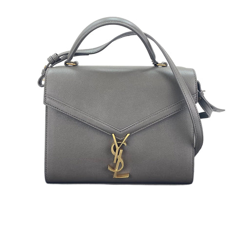 YVES SAINT LAURENT Cassandra 2WAY Handbag gray WS30549