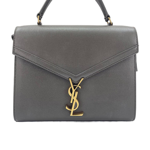 YVES SAINT LAURENT Cassandra 2WAY Handbag gray WS30549