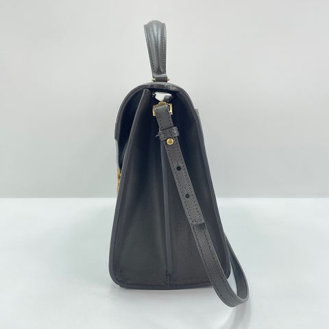 YVES SAINT LAURENT Cassandra 2WAY Handbag gray WS30549