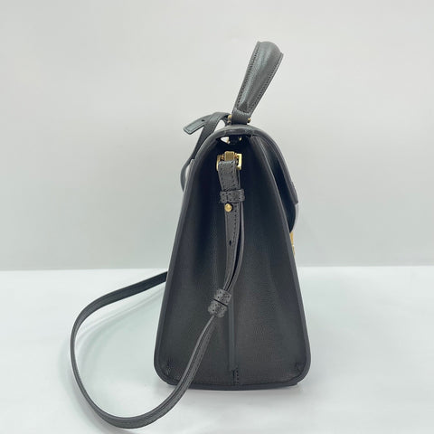 YVES SAINT LAURENT Cassandra 2WAY Handbag gray WS30549