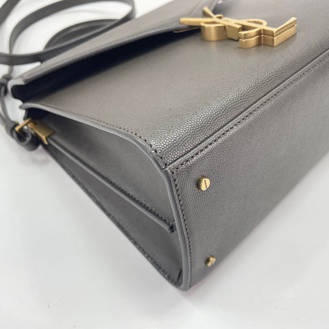YVES SAINT LAURENT Cassandra 2WAY Handbag gray WS30549
