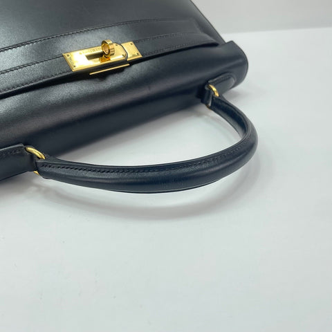 HERMES Kelly 32 Handbag black WS30550