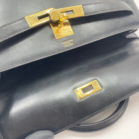 HERMES Kelly 32 Handbag black WS30550