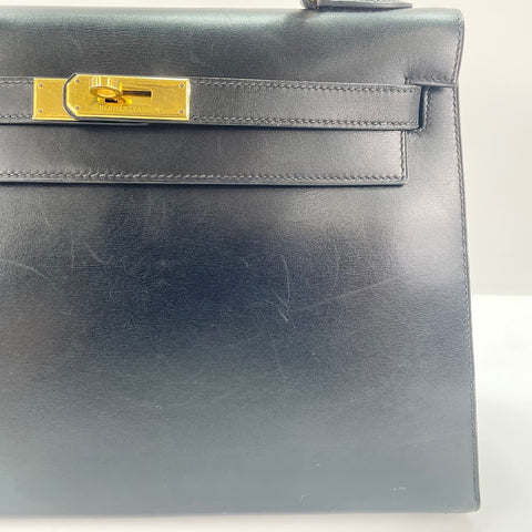 HERMES Kelly 32 Handbag black WS30550