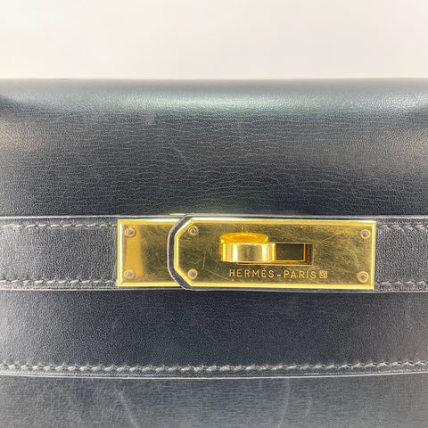 HERMES Kelly 32 Handbag black WS30550