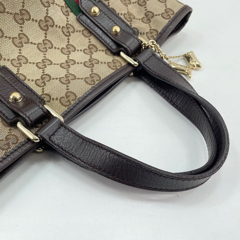 GUCCI Sherry Line Handbag beige WS30553