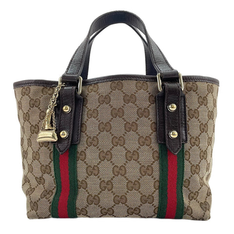 GUCCI Sherry Line Handbag beige WS30553