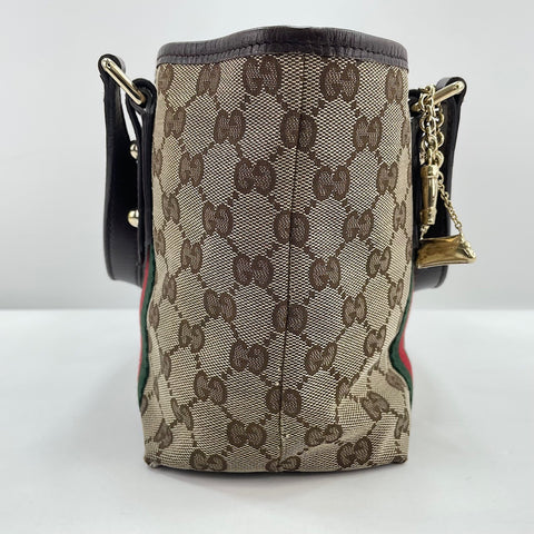 GUCCI Sherry Line Handbag beige WS30553