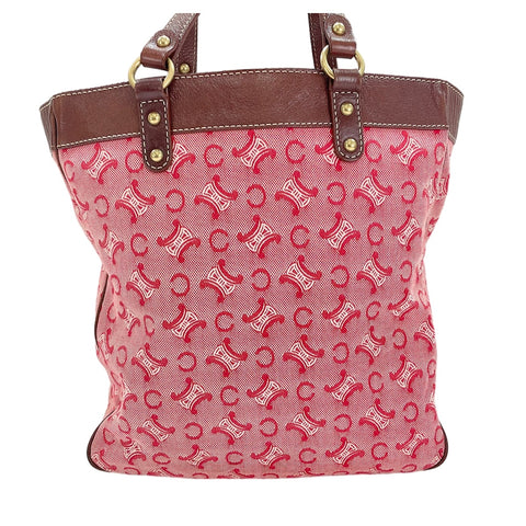 CELINE Macadam Tote Bag Red WS30558