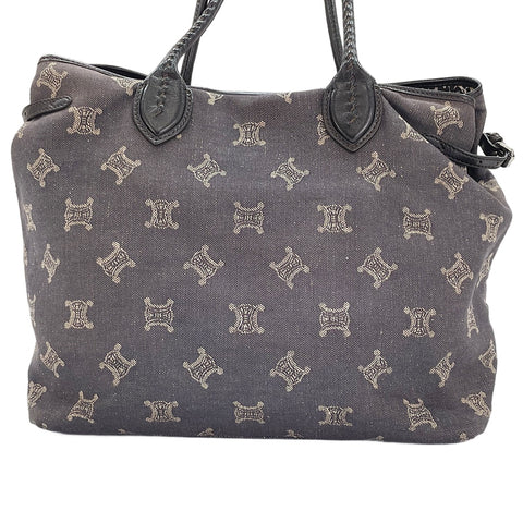 CELINE Macadam Tote Bag Navy WS30560