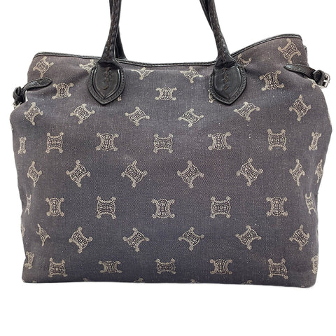 CELINE Macadam Tote Bag Navy WS30560