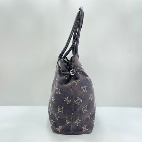 CELINE Macadam Tote Bag Navy WS30560