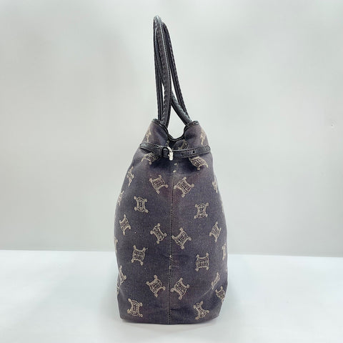 CELINE Macadam Tote Bag Navy WS30560