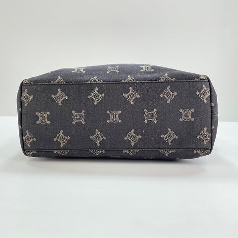 CELINE Macadam Tote Bag Navy WS30560