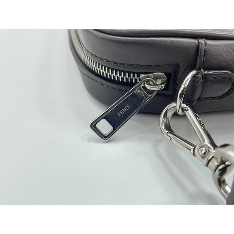 FENDI Zucca Camera Case Shoulder Bag Brown WS30561