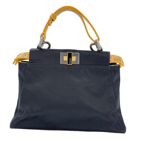 FENDI Peekaboo 2WAY Handbag black WS30563