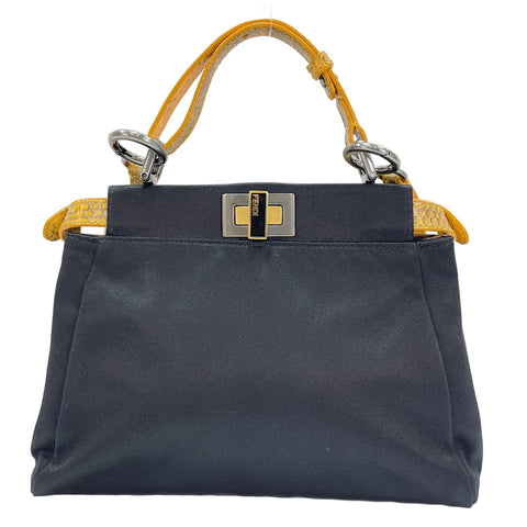 FENDI Peekaboo 2WAY Handbag black WS30563