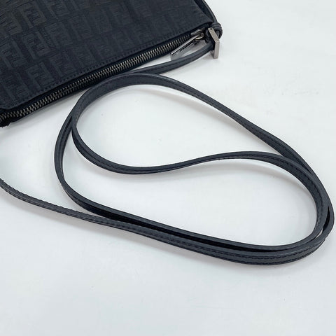 FENDI Zucchino Shoulder Bag black WS30564