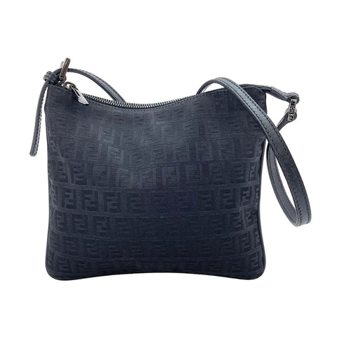 FENDI Zucchino Shoulder Bag black WS30564