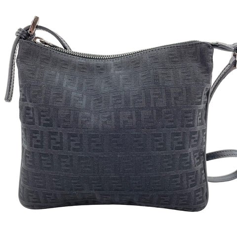 FENDI Zucchino Shoulder Bag black WS30564