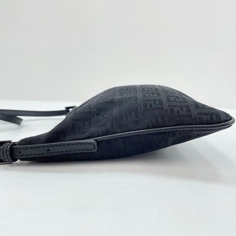 FENDI Zucchino Shoulder Bag black WS30564