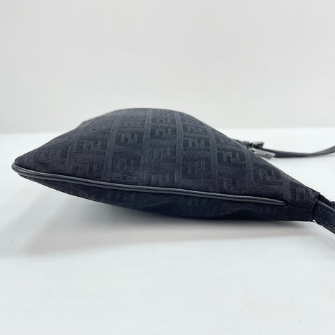FENDI Zucchino Shoulder Bag black WS30564