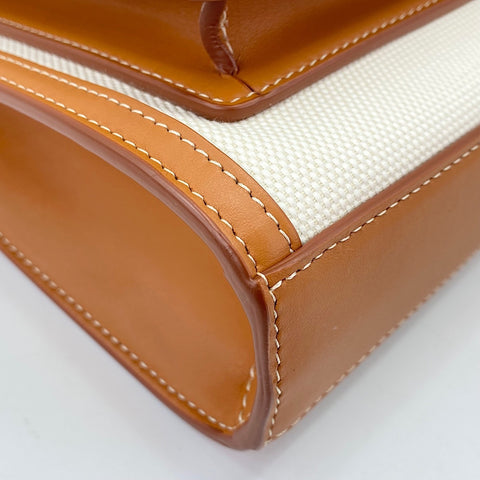 BURBERRY Mini Pocket Bag 2WAY Handbag white WS30566