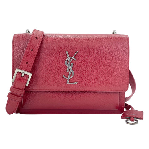 YVES SAINT LAURENT Sunset Medium Shoulder Bag wine-red WS30570