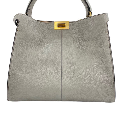 FENDI Peekaboo 2WAY Handbag gray WS30574