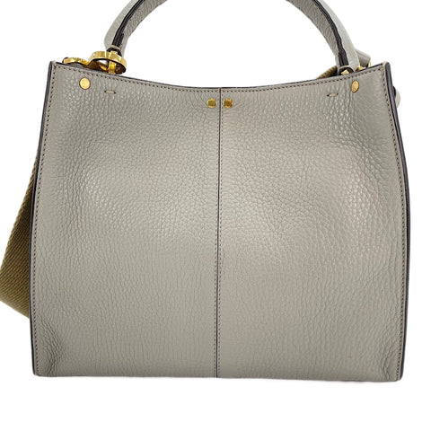 FENDI Peekaboo 2WAY Handbag gray WS30574