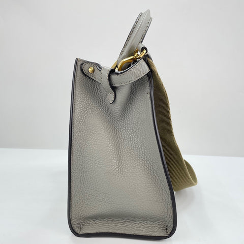 FENDI Peekaboo 2WAY Handbag gray WS30574