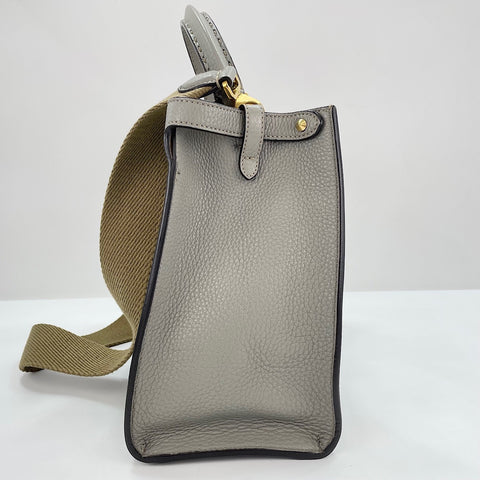 FENDI Peekaboo 2WAY Handbag gray WS30574