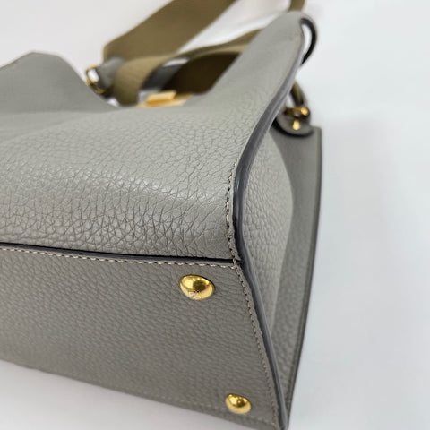 FENDI Peekaboo 2WAY Handbag gray WS30574