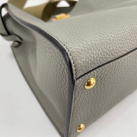 FENDI Peekaboo 2WAY Handbag gray WS30574
