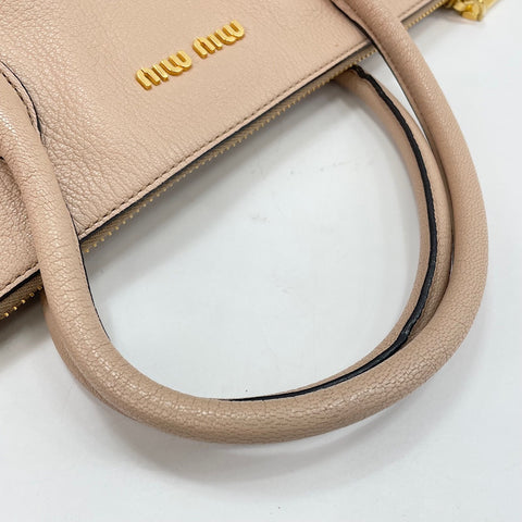 Miu Miu Madras 2WAY Handbag pink WS30576