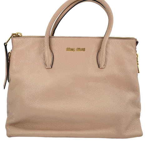 Miu Miu Madras 2WAY Handbag pink WS30576