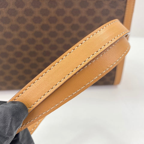 CELINE Macadam 2WAY Handbag Brown WS30580